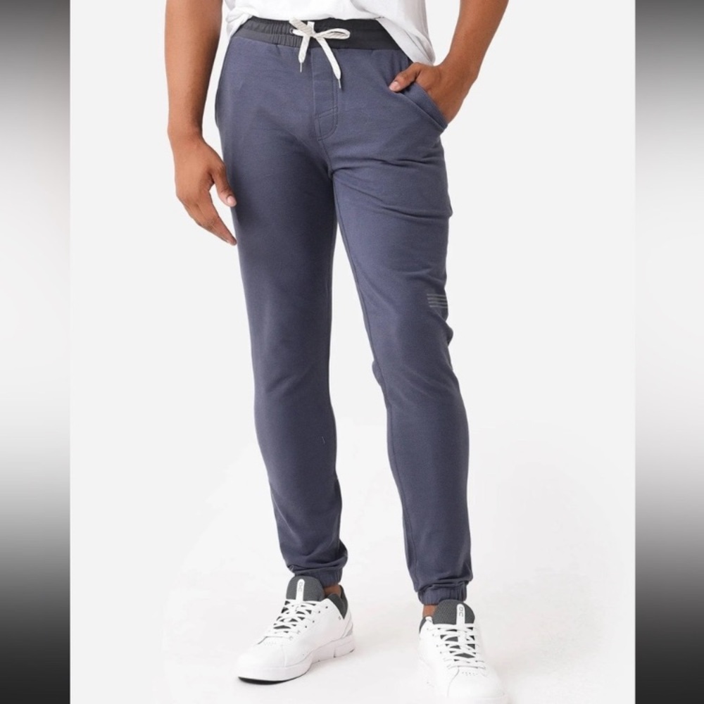Vuori men’s Balboa sweatpants pants jogger sz medium blue cotton sweats